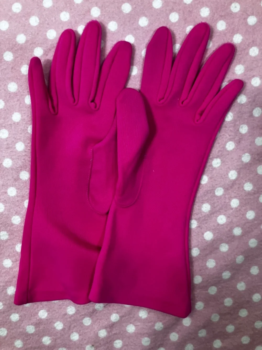 Hot PINK Vintage Ladies Gloves 7